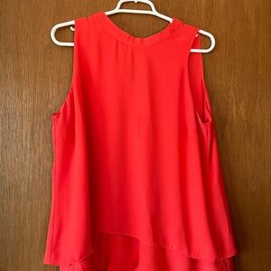 Sleeveless Red Women's Top